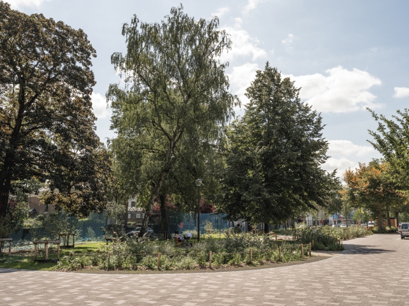 Cementvrije bestrating Groeningepark Kortrijk