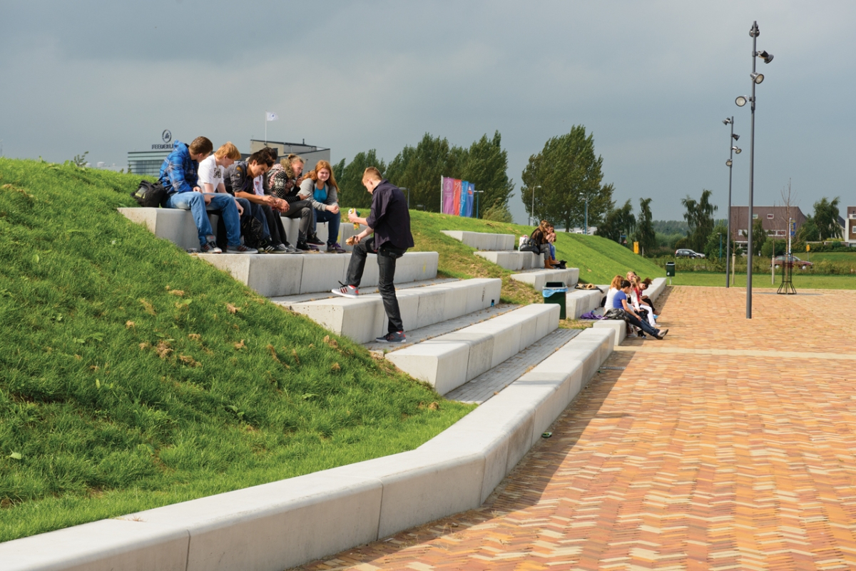 Terreininrichting school CSG Kluiverboom Groningen