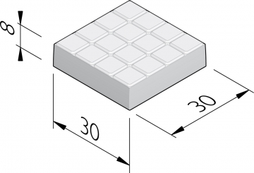 Gitruittegels 30x30